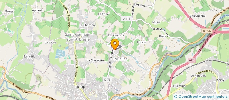 localisation de l'entreprise POISSONNERIE CHAUVEAU J.C.M  SAINT-GERMAIN-NUELLES