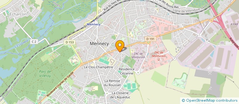 localisation de l'entreprise POISSONNERIE COLLEU à MENNECY