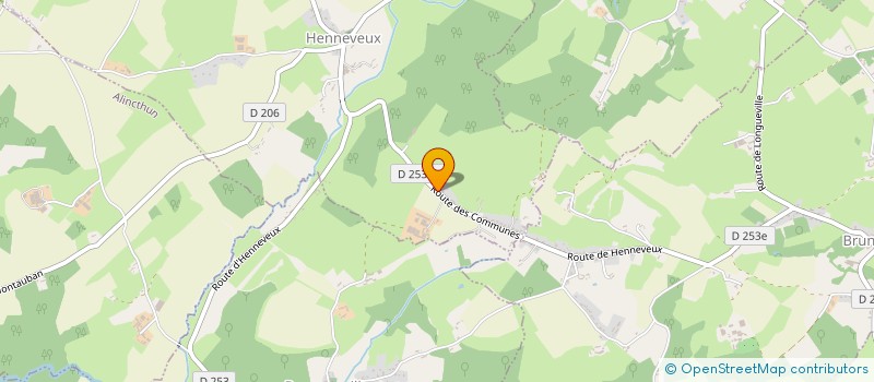 localisation de l'entreprise POISSONNERIE D'OPALE  HENNEVEUX