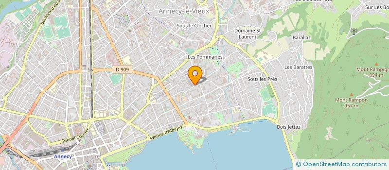 localisation de l'entreprise POISSONNERIE DE L'OCEAN à ANNECY