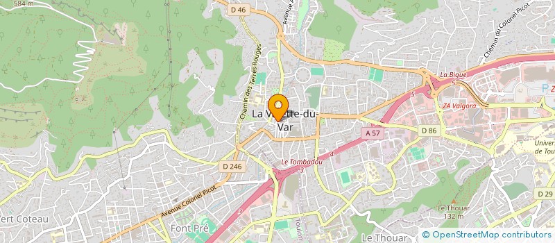 localisation de l'entreprise POISSONNERIE DE LA COTE à LA VALETTE-DU-VAR