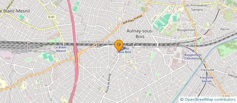 localisation de l'entreprise POISSONNERIE DE LA GARE à AULNAY-SOUS-BOIS