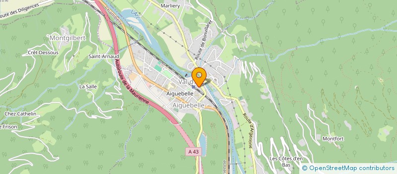 localisation de l'entreprise POISSONNERIE DE LA MAURIENNE  VAL-D'ARC