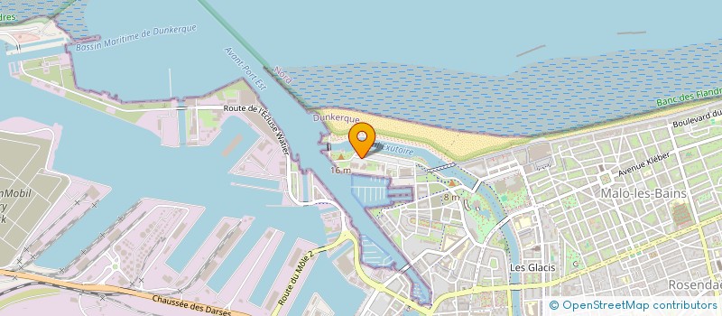 localisation de l'entreprise POISSONNERIE DES BANCS DE FLANDRES à DUNKERQUE