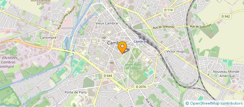localisation de l'entreprise POISSONNERIE DES HALLES à CAMBRAI