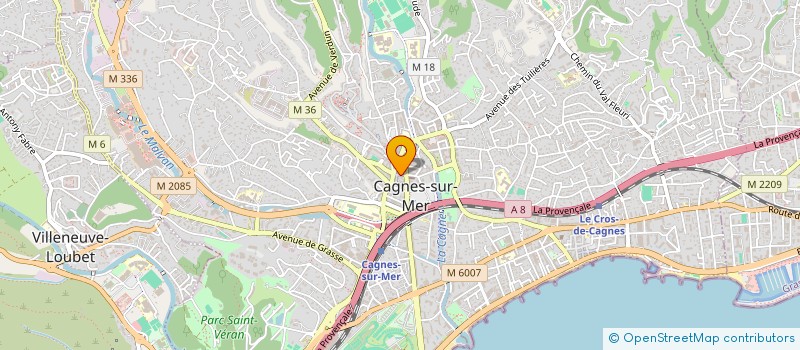 localisation de l'entreprise POISSONNERIE DES HALLES à CAGNES-SUR-MER