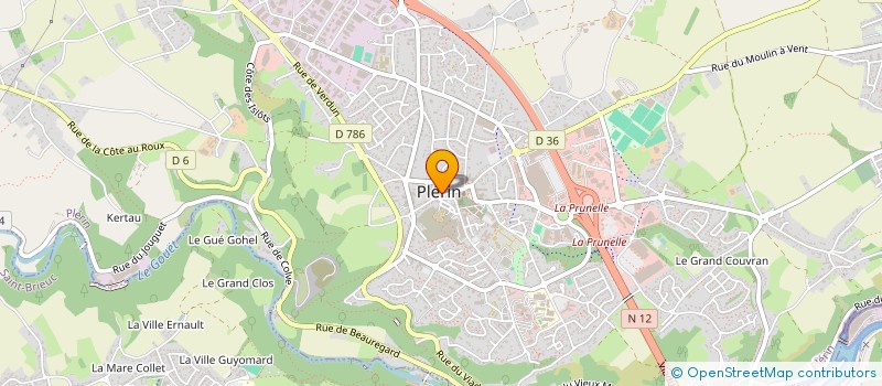 localisation de l'entreprise POISSONNERIE DU BOURG  PLERIN