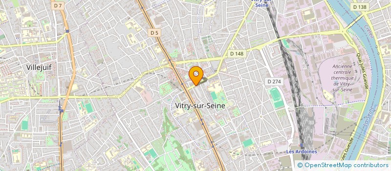 localisation de l'entreprise POISSONNERIE DU CENTRE à VITRY-SUR-SEINE