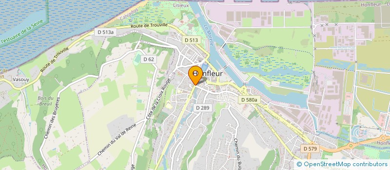 localisation de l'entreprise POISSONNERIE DU COURS à HONFLEUR