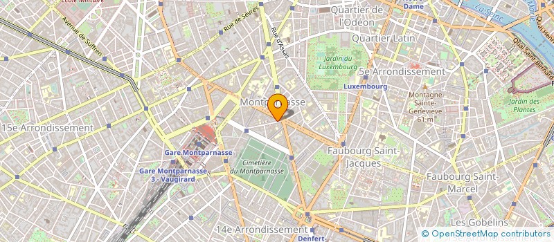 localisation de l'entreprise POISSONNERIE DU DOME à PARIS