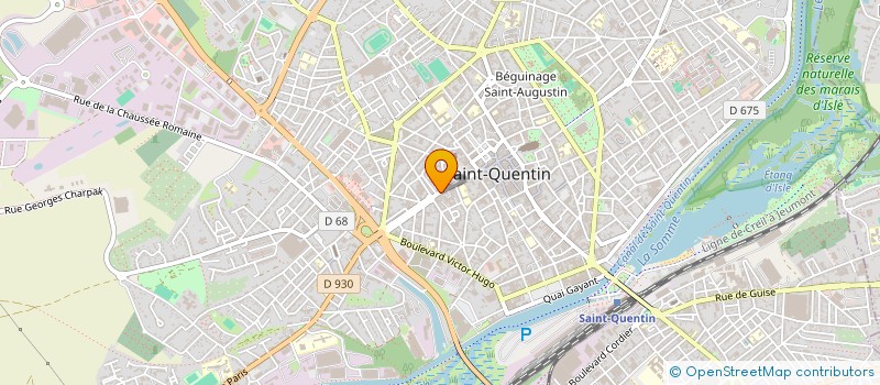 localisation de l'entreprise POISSONNERIE DU GRAND LARGE à SAINT-QUENTIN