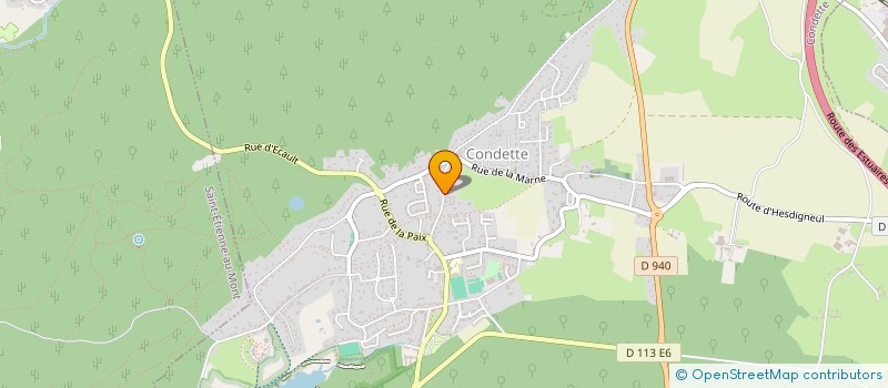 localisation de l'entreprise POISSONNERIE DU HAINAUT à CONDETTE