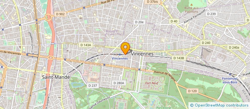 localisation de l'entreprise POISSONNERIE DU MIDI à VINCENNES