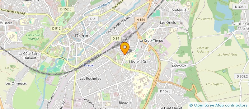 localisation de l'entreprise POISSONNERIE DU MOULEC à DREUX