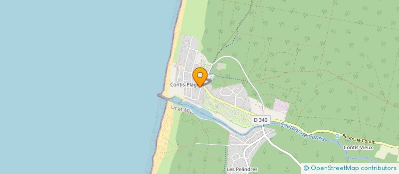 localisation de l'entreprise POISSONNERIE DU PHARE DE CONTIS  SAINT-JULIEN-EN-BORN