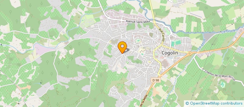 localisation de l'entreprise POISSONNERIE DU PORT  COGOLIN