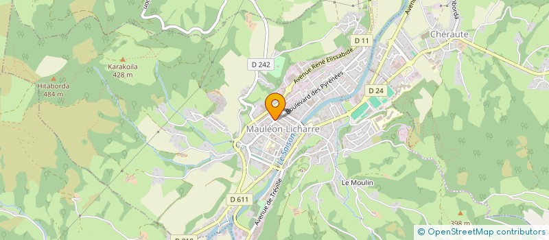 localisation de l'entreprise POISSONNERIE ETCHEGARAY à MAULEON-LICHARRE