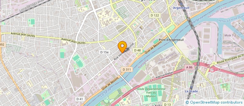 localisation de l'entreprise POISSONNERIE G.S. HAMON à ARGENTEUIL