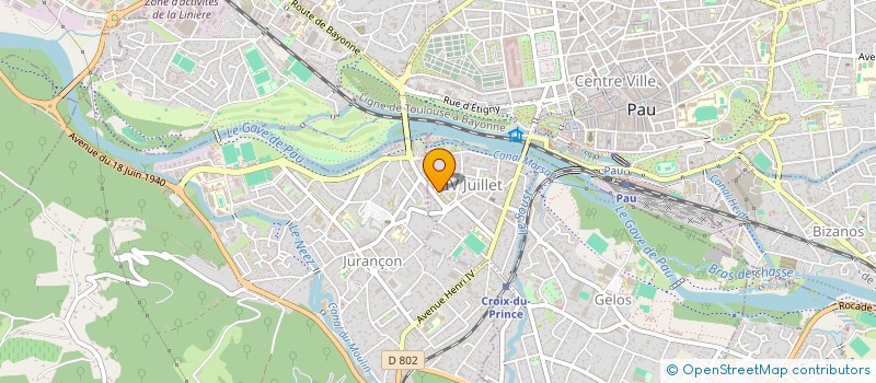 localisation de l'entreprise POISSONNERIE HAET à PAU