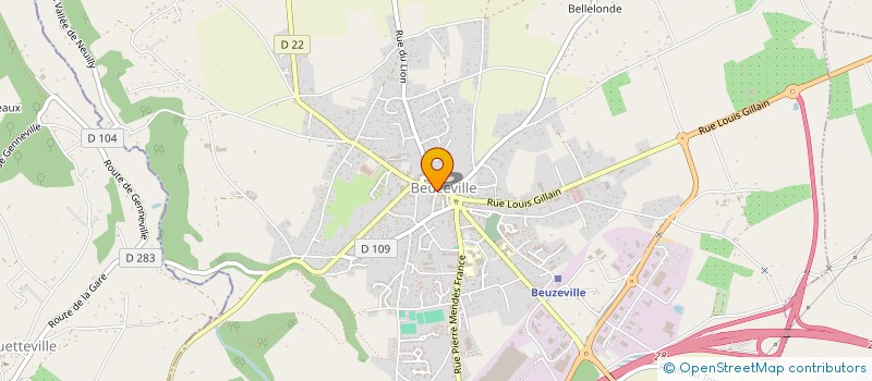 localisation de l'entreprise POISSONNERIE HENRY à BEUZEVILLE