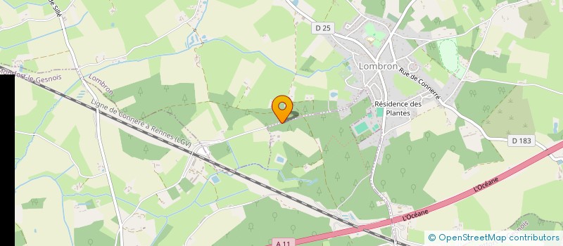 localisation de l'entreprise POISSONNERIE JODEAU  MONTFORT-LE-GESNOIS