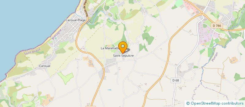 localisation de l'entreprise POISSONNERIE LA COTE D EMERAUDE  ERQUY