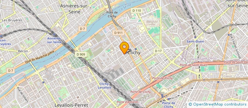 localisation de l'entreprise POISSONNERIE LA FREGATE à CLICHY