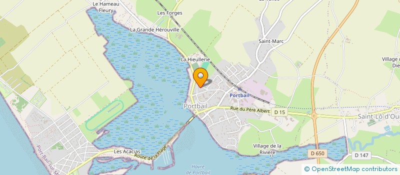 localisation de l'entreprise POISSONNERIE LANGLOIS  PORT-BAIL-SUR-MER