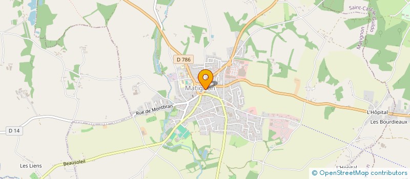 localisation de l'entreprise POISSONNERIE LE MOULIN DE LA MER  MATIGNON