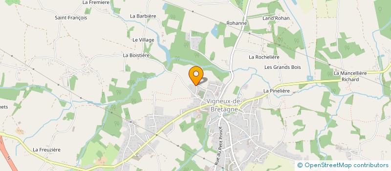 localisation de l'entreprise POISSONNERIE LE THIEC à VIGNEUX-DE-BRETAGNE