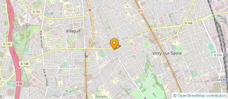 localisation de l'entreprise POISSONNERIE LEMARGUE à VITRY-SUR-SEINE