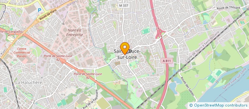 localisation de l'entreprise POISSONNERIE LES LUCEENS à SAINTE-LUCE-SUR-LOIRE