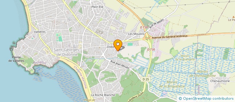 localisation de l'entreprise POISSONNERIE MAISON LAGARES  SAINT-GEORGES-DE-DIDONNE