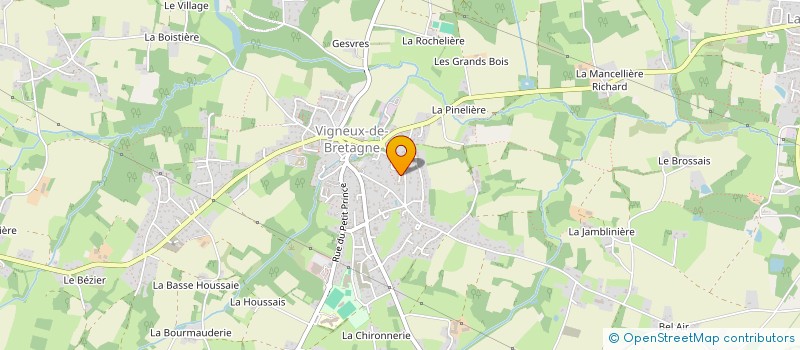 localisation de l'entreprise POISSONNERIE MOREAU JORDY  VIGNEUX-DE-BRETAGNE