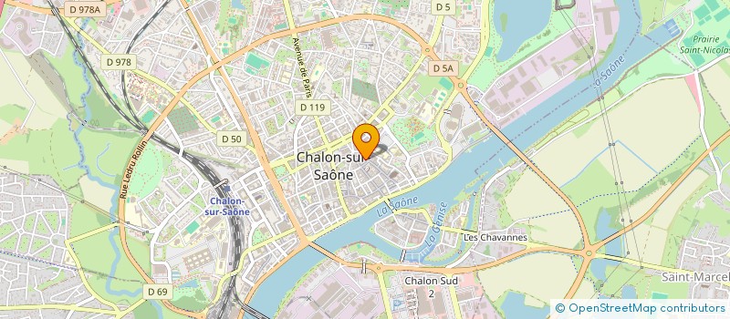 localisation de l'entreprise POISSONNERIE PECH à CHALON-SUR-SAONE
