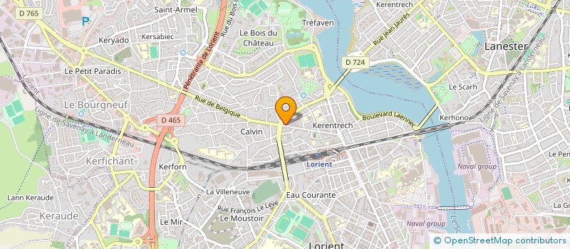 localisation de l'entreprise POISSONNERIE PK  LORIENT