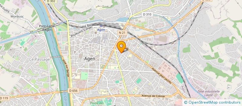 localisation de l'entreprise POISSONNERIE RUANT à AGEN