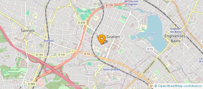 localisation de l'entreprise POISSONNERIE RUNGETTE  SAINT-GRATIEN