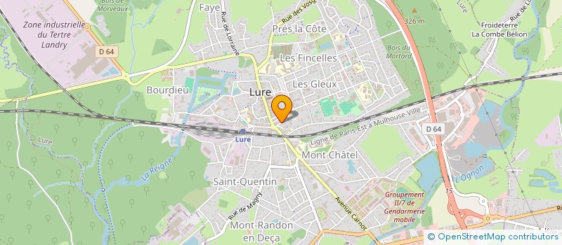 localisation de l'entreprise POISSONNERIE S. FLEUROT  LURE