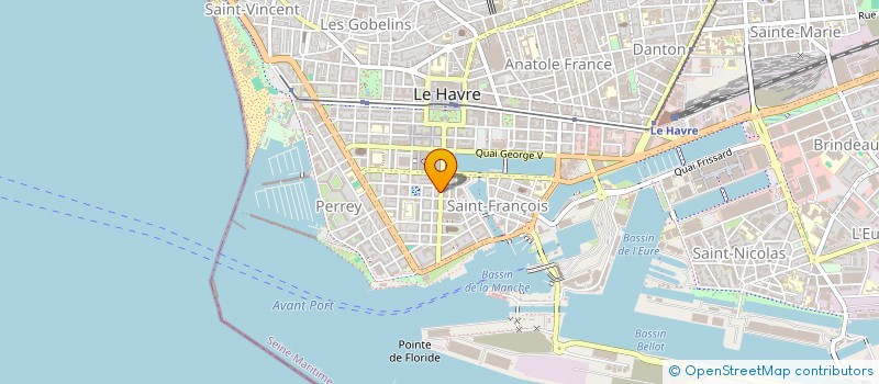 localisation de l'entreprise POISSONNERIE VEREL à LE HAVRE
