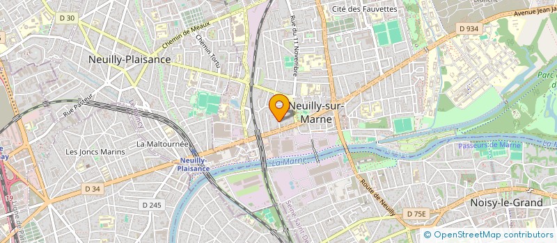 localisation de l'entreprise POISSONNERIE YVON  NEUILLY-SUR-MARNE