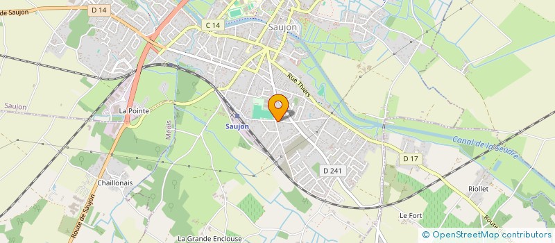 localisation de l'entreprise POISSONNERIES DE SAINTONGE  SAUJON