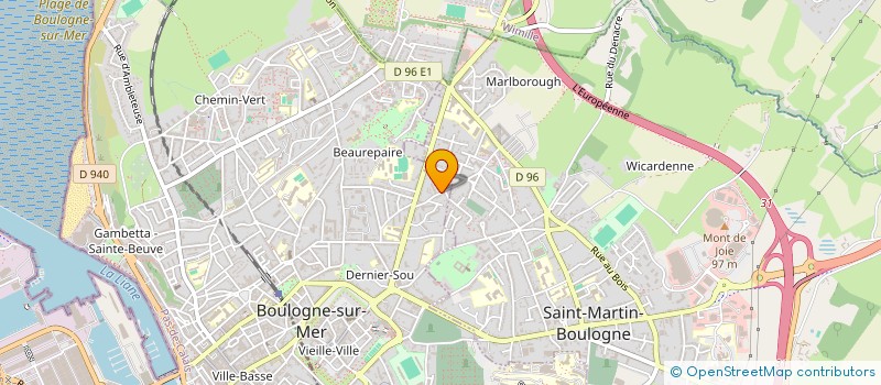 localisation de l'entreprise POISSONNIERS 2 0 à BOULOGNE-SUR-MER
