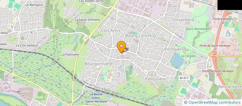 localisation de l'entreprise POISSONNIERS PLUS à SAINT-HERBLAIN