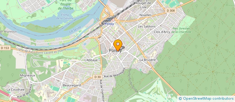 localisation de l'entreprise POISSY COMMUNICATION 2000  POISSY