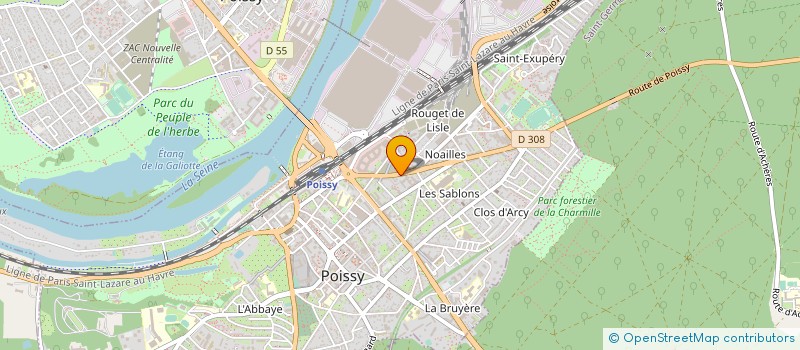 localisation de l'entreprise POISSY DANCE CENTER  POISSY