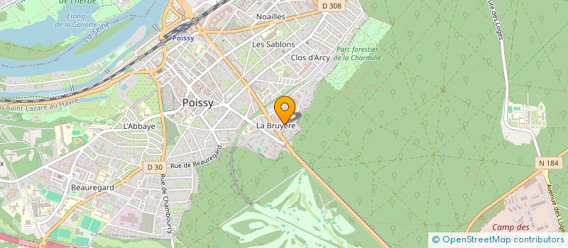 localisation de l'entreprise POISSY FORET à POISSY
