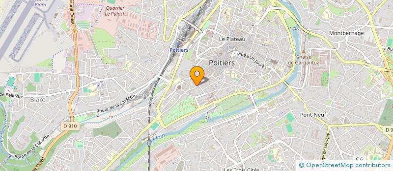 localisation de l'entreprise POITIEPULSE  POITIERS