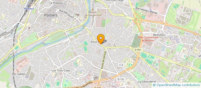 localisation de l'entreprise POITIERS  POITIERS