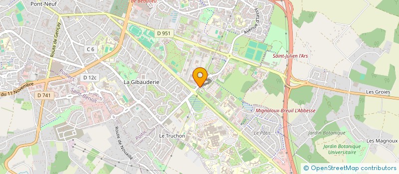 localisation de l'entreprise POITIERS ASSOCIATION SPORTIVE DES ACTIVITES PHYSIQUES ADAPTEES  POITIERS